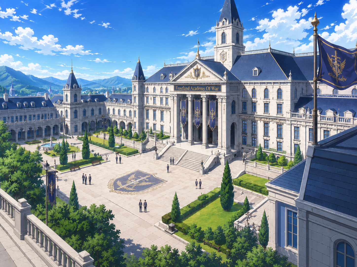Frostland Academy of War campus key art